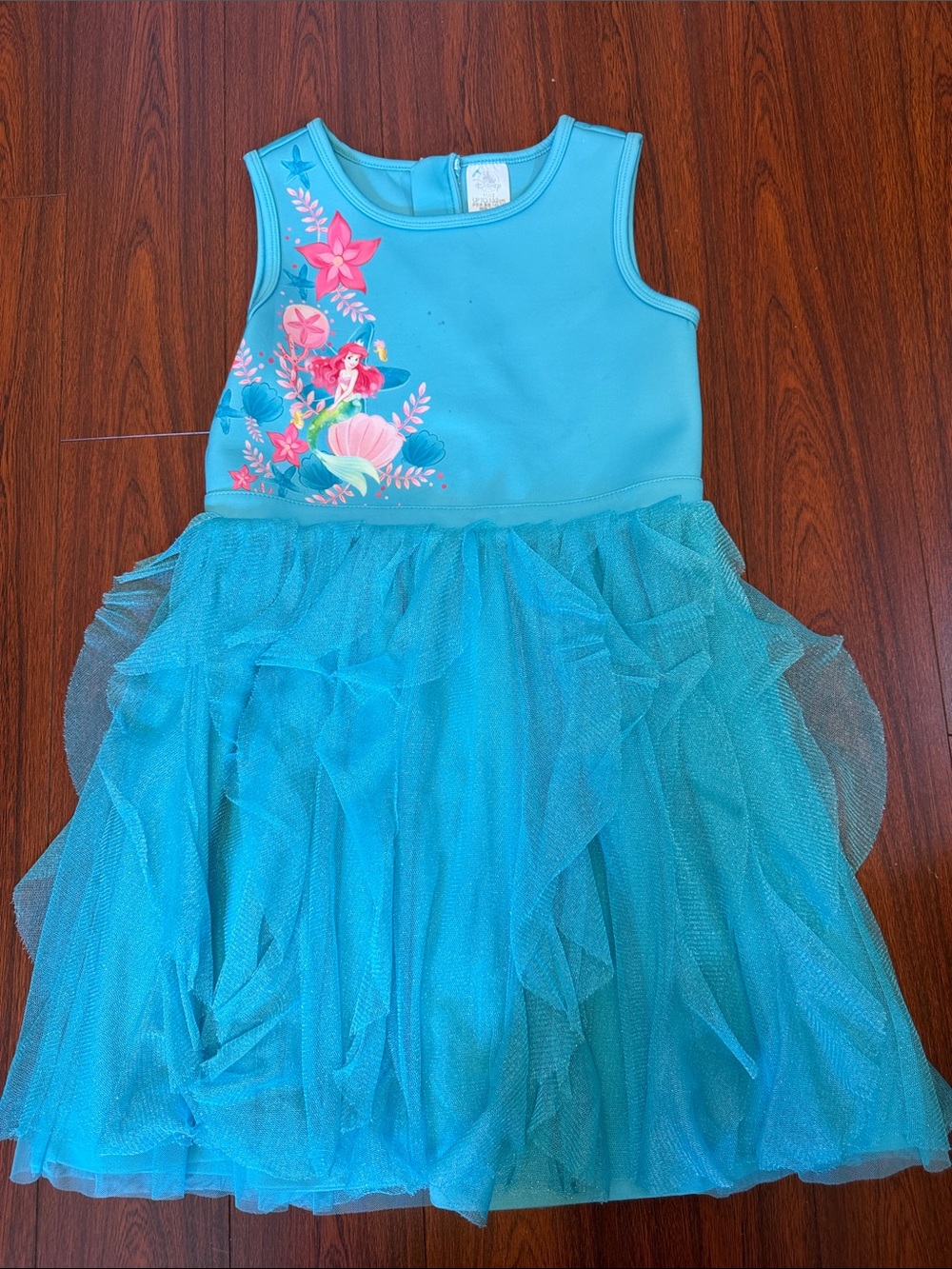 Disney Store Girls' Aqua Little Mermaid Tulle Costume Dress